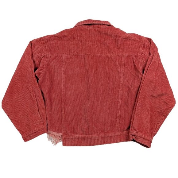POL by Anthropologie Distressed Wide Corduroy Jacket Size Small - Picture 2 of 8